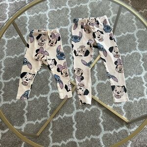 Zara - Disney Character Print Leggings - Matching Sibling Set